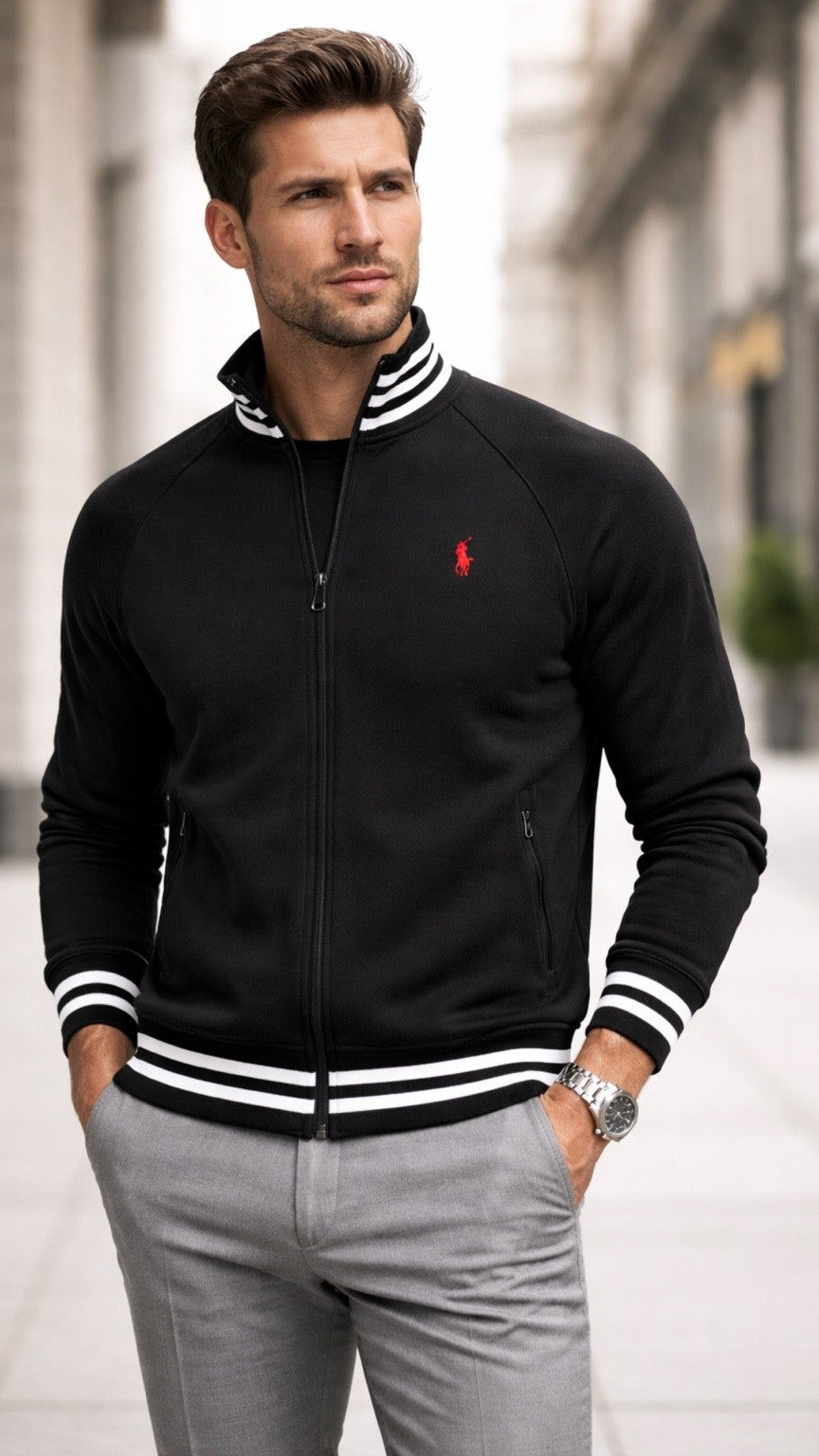 P-Iconic Full Zipper Jet Black