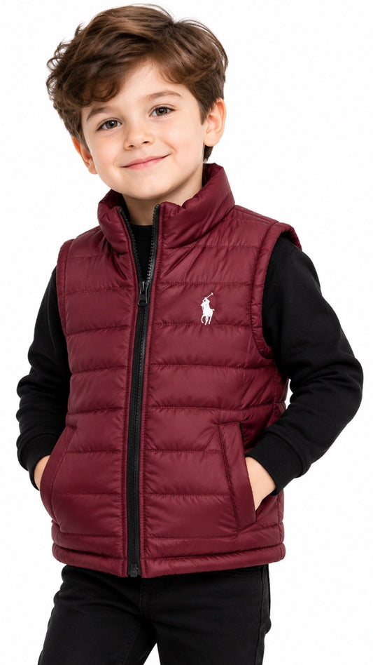 P-Essential Kids Gillet Mahroon