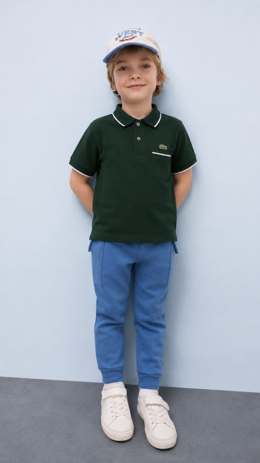 Kids Tip Green Classic Polo Shirt