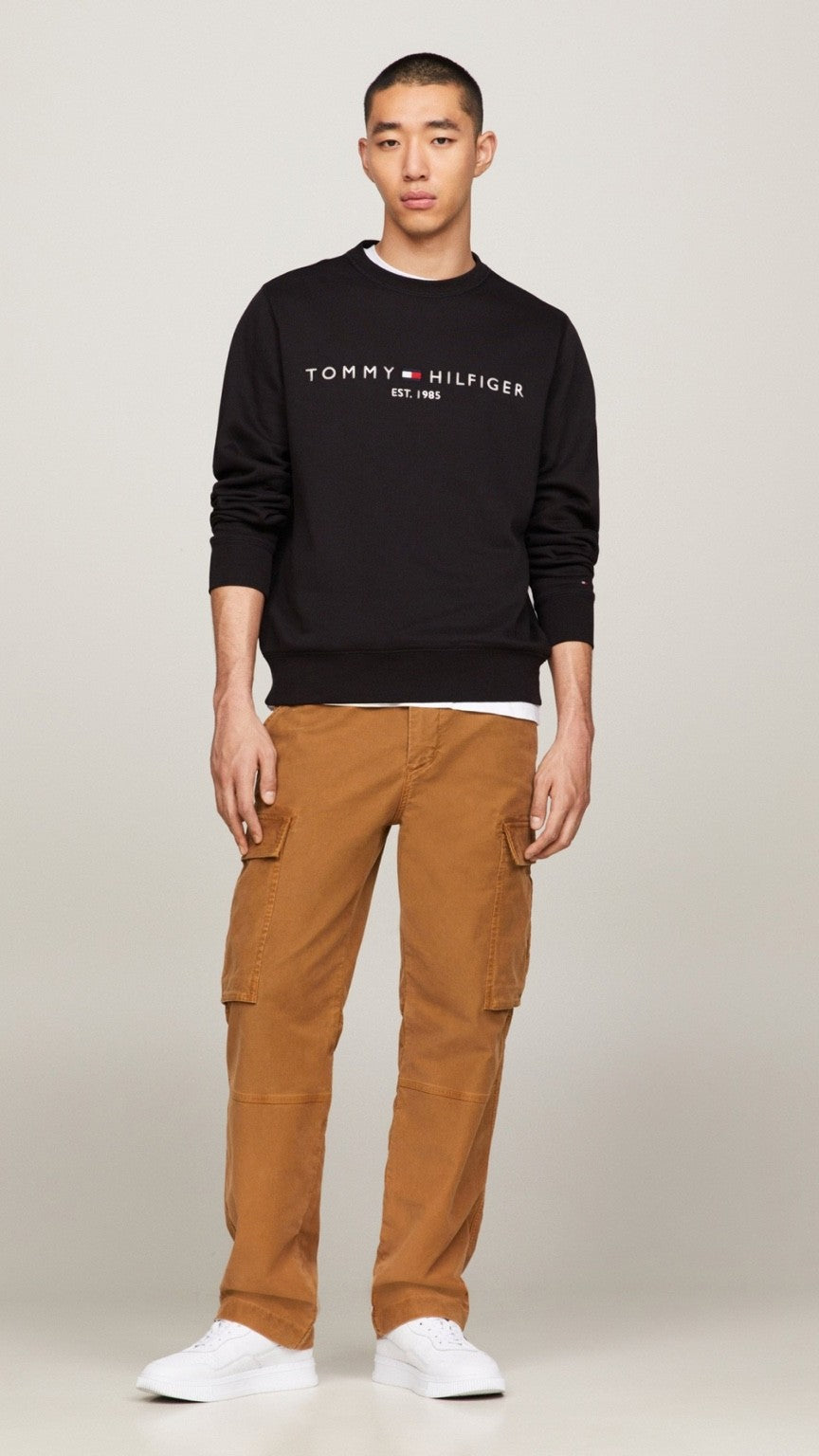 T-Basic Embroidery Sweatshirt Black