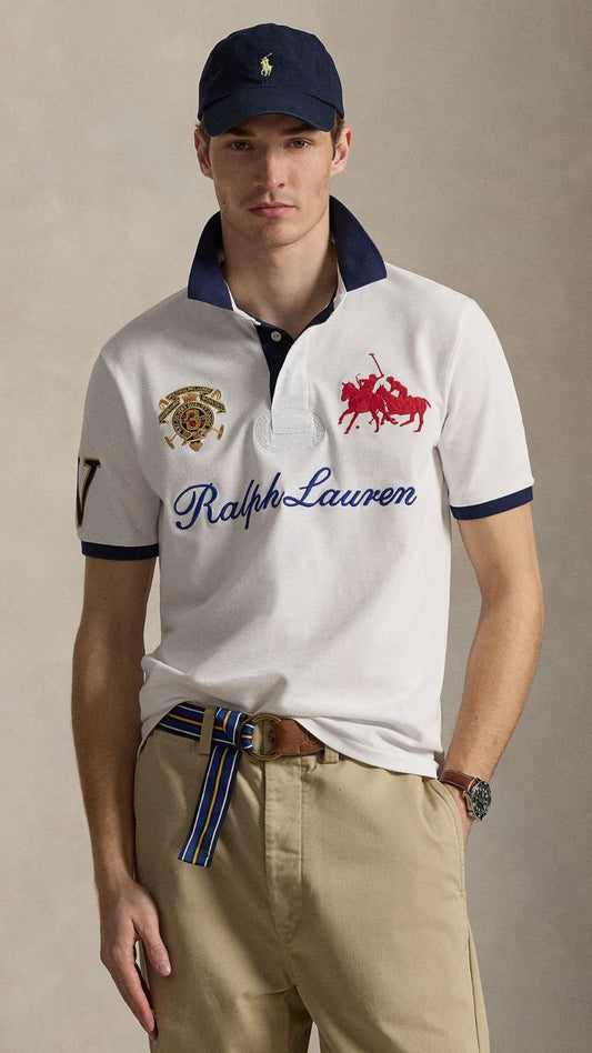 P-Polo Embroidery Shirt White