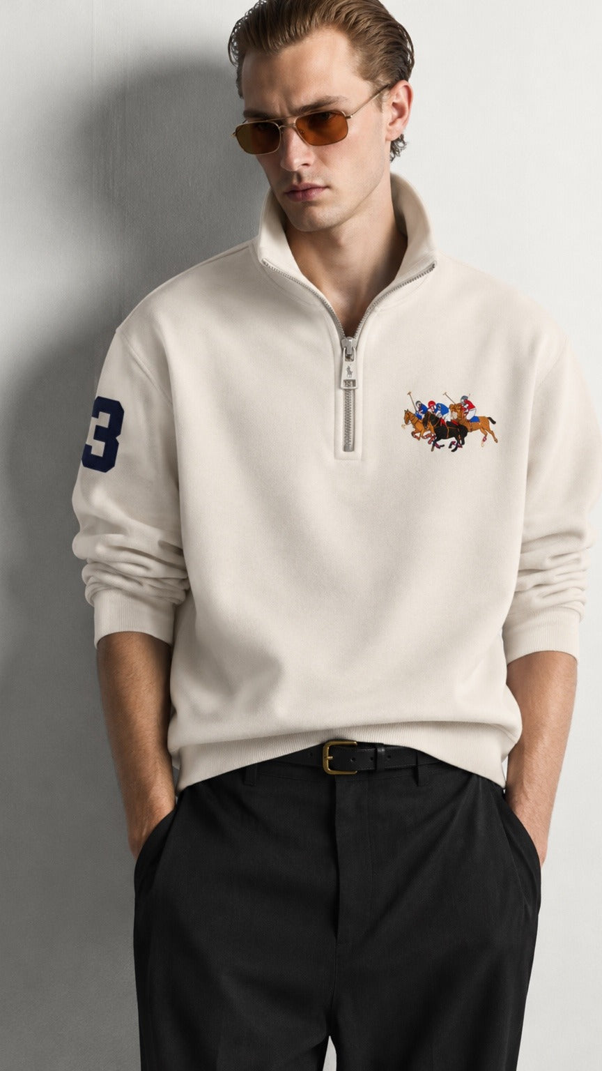 Triple-P Imp Quarter Zipper Off White