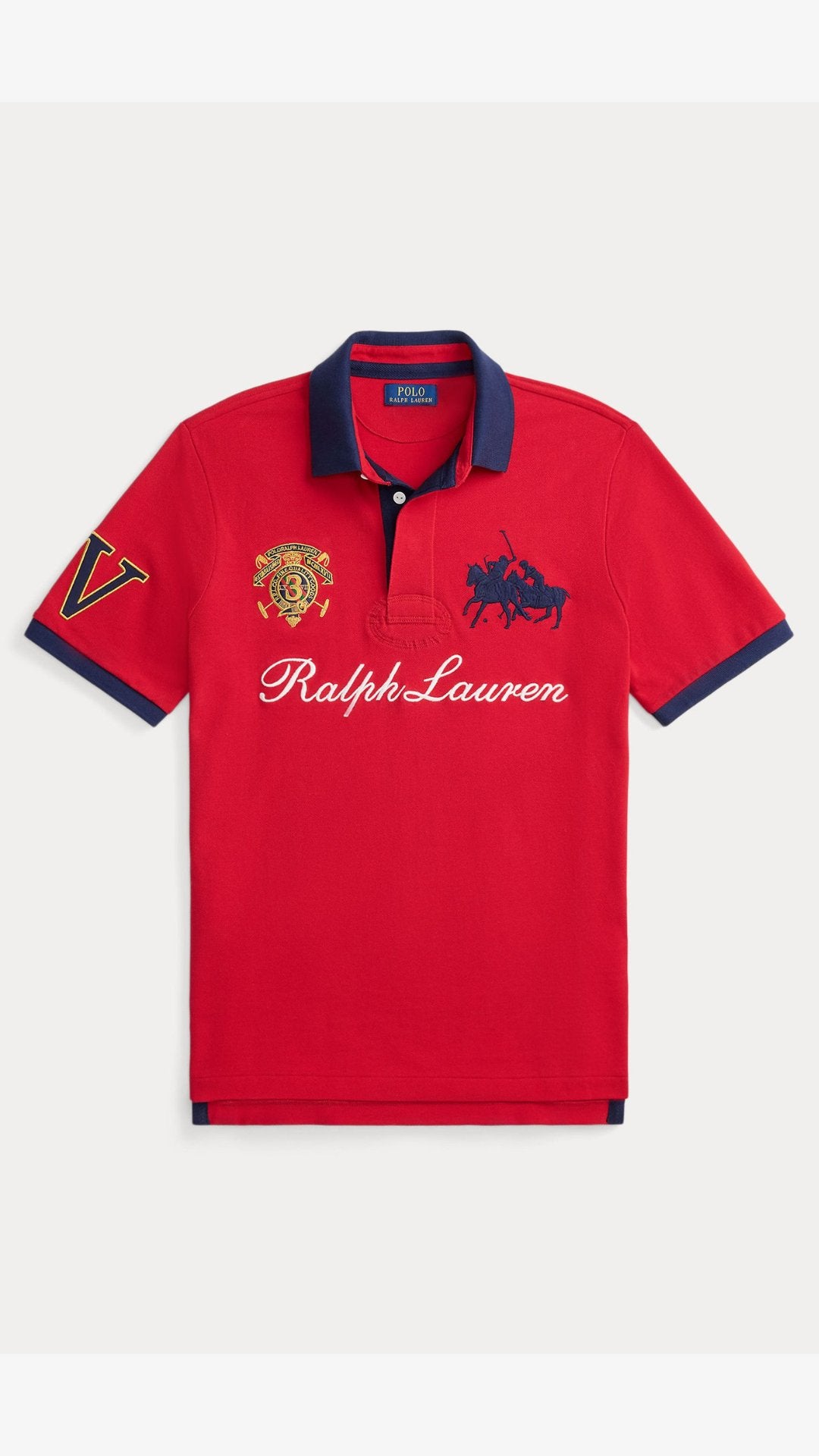 P-Polo Embroidery Shirt Red