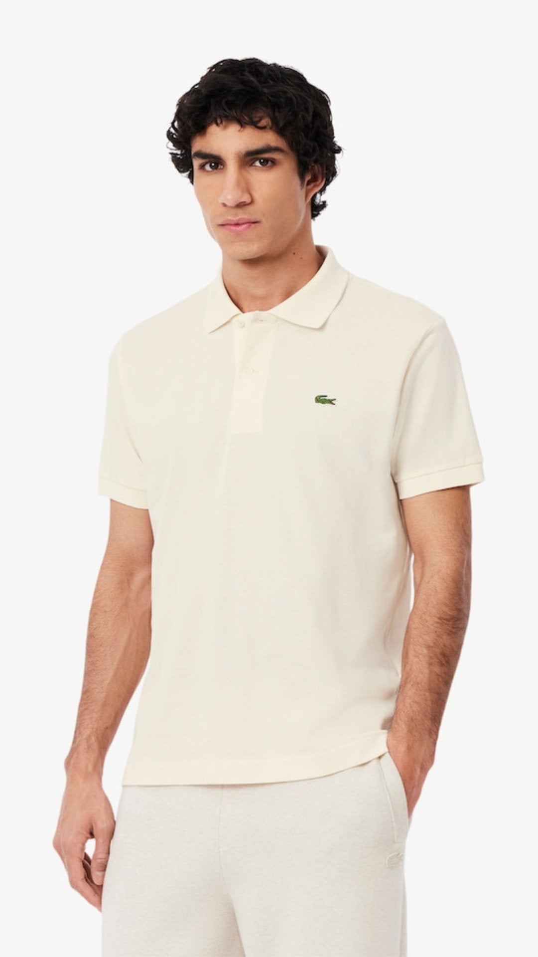 L-Essential Classic Polo Off-White