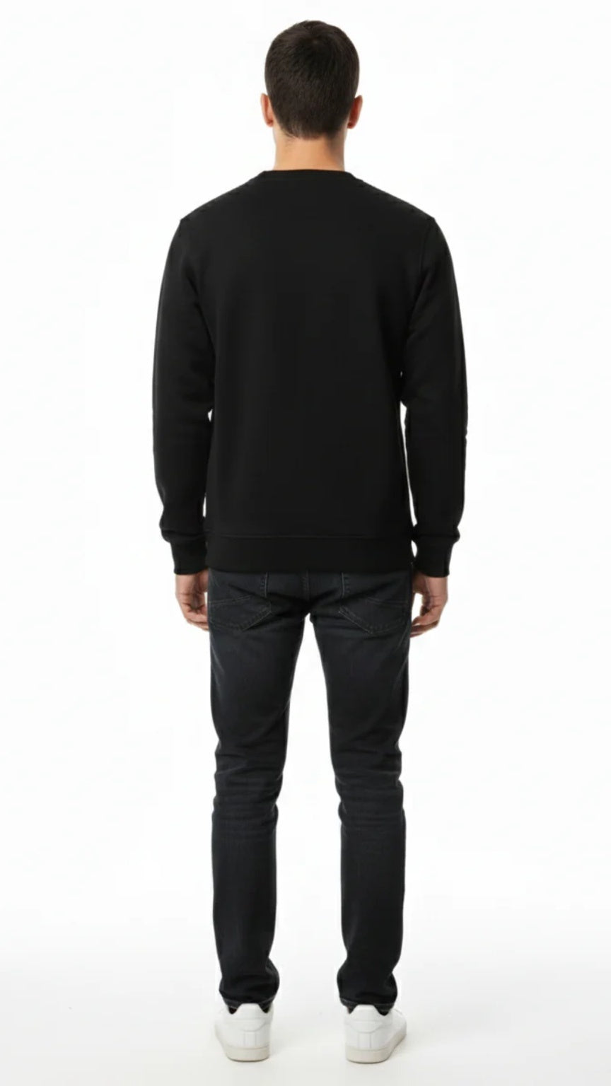 T-Classic Black Sweatshirt Signature Stripe
