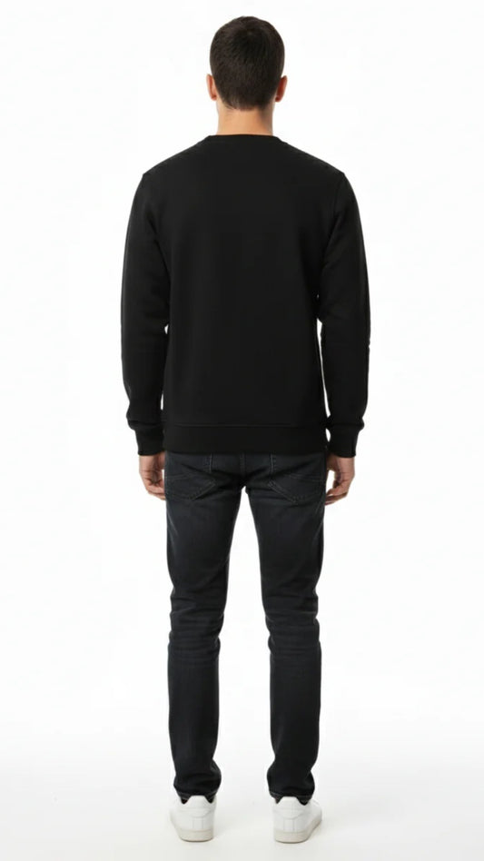 T-Classic Black Sweatshirt Signature Stripe