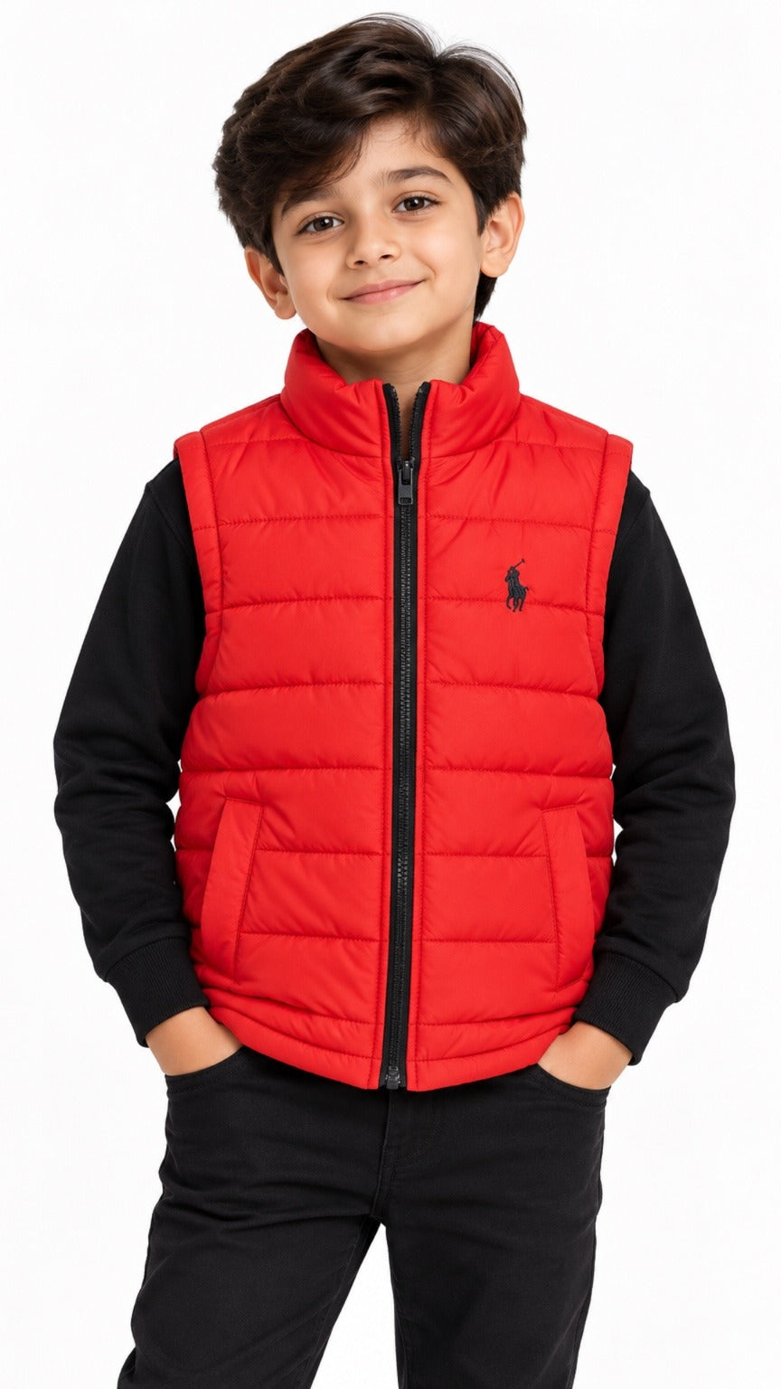 P-Essential Kids Gillet Red