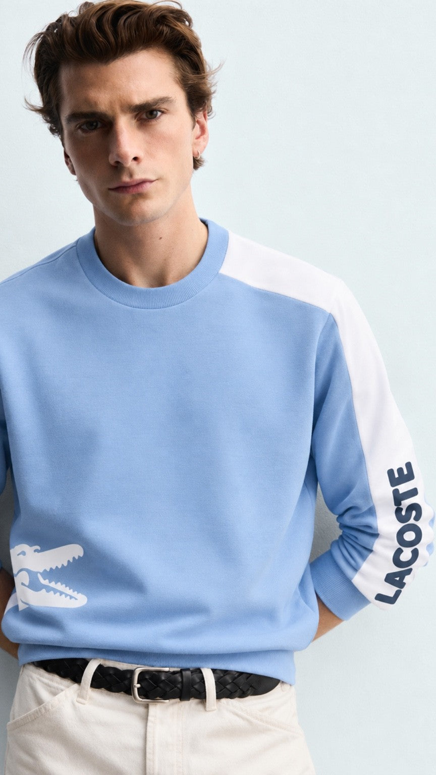 LT-Flip Graphic Sweatshirt Sky-White