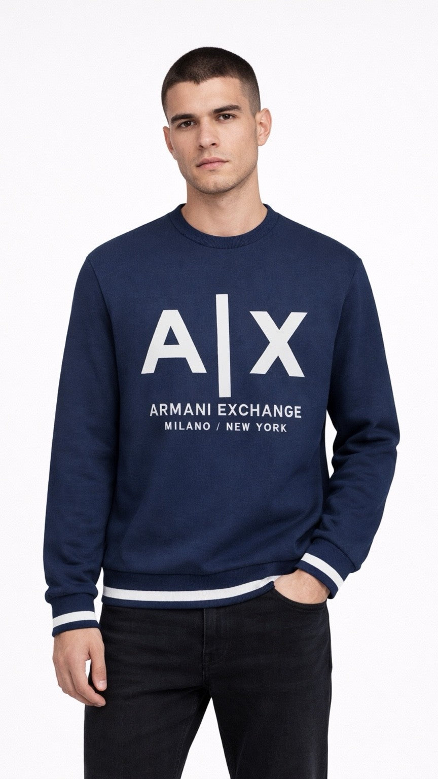 A-Tipping Sweatshirt Blue
