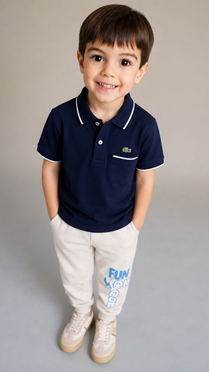 Kids Tip Blue Classic Polo Shirt