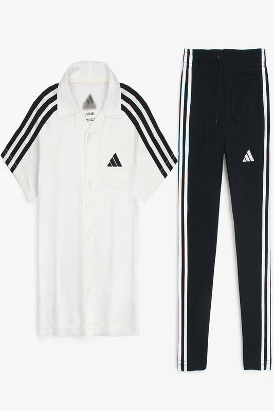 A-Premium Twinset White-Black