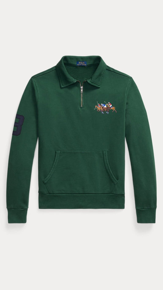 Triple-P Quarter Zipper Green