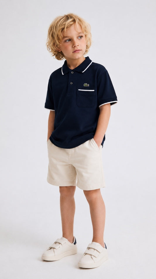 Kids Tip Blue Classic Polo Shirt