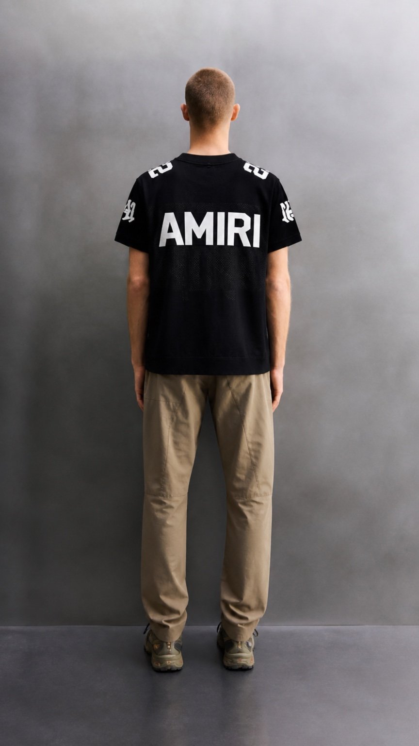 Premium Varsity 22 Mesh Tee – Black