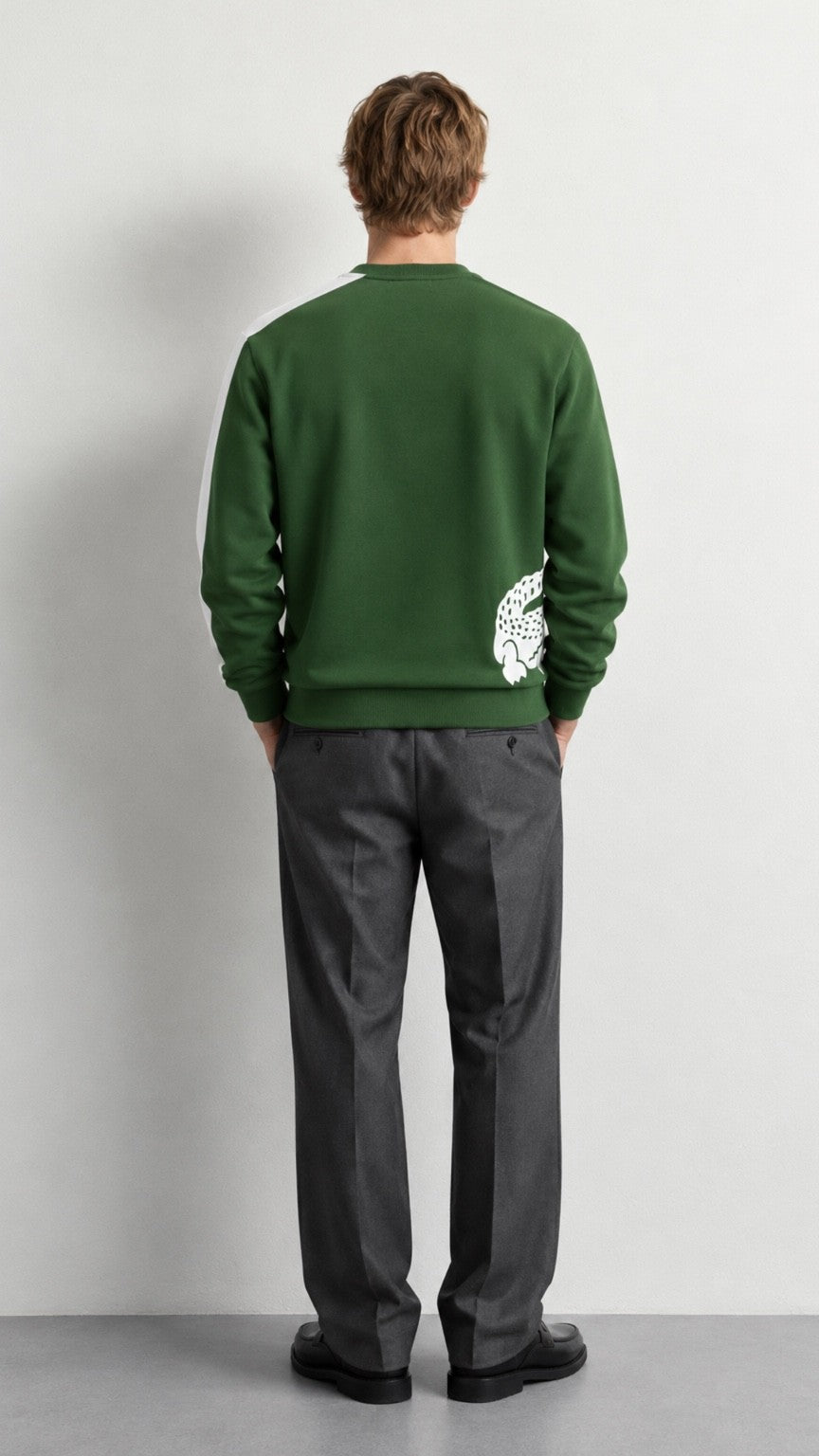 LT-Flip Graphic Sweatshirt Green-White
