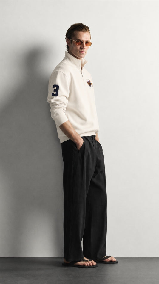 Triple-P Imp Quarter Zipper Off White