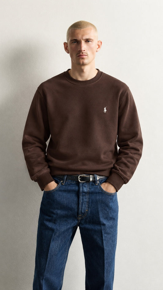 SP-Classic Sweat Shirt Brown