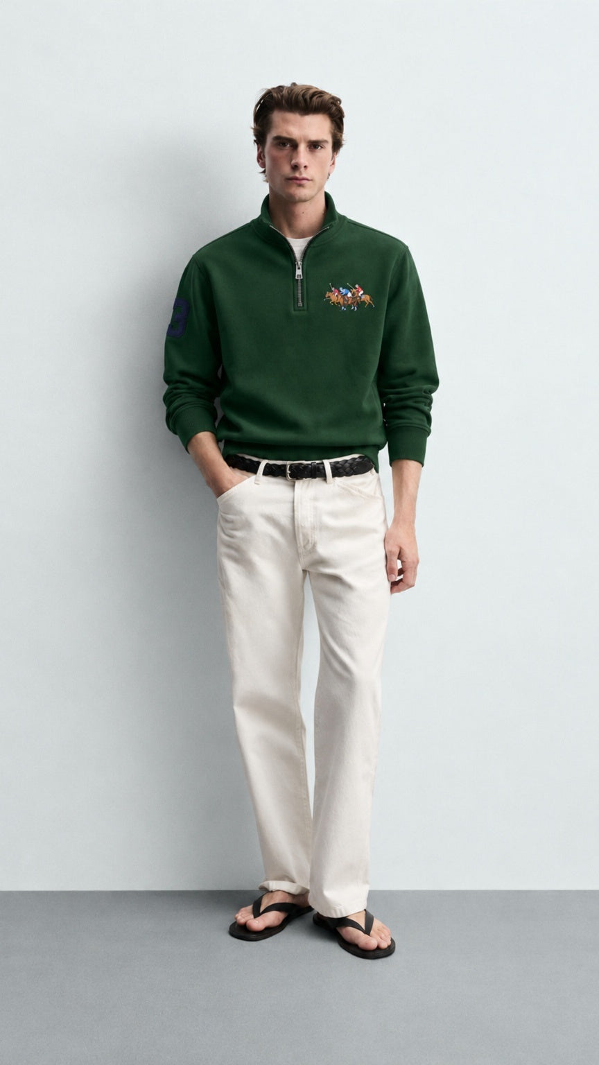 Triple-P Imp Quarter Zipper Green