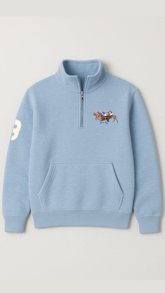 Triple-P Quarter Zipper Sky Blue