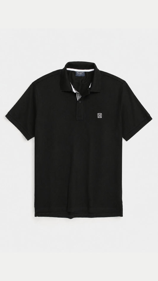 HT-Classic Collar Polo Black