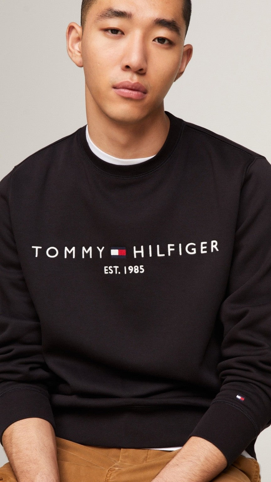 T-Basic Embroidery Sweatshirt Black