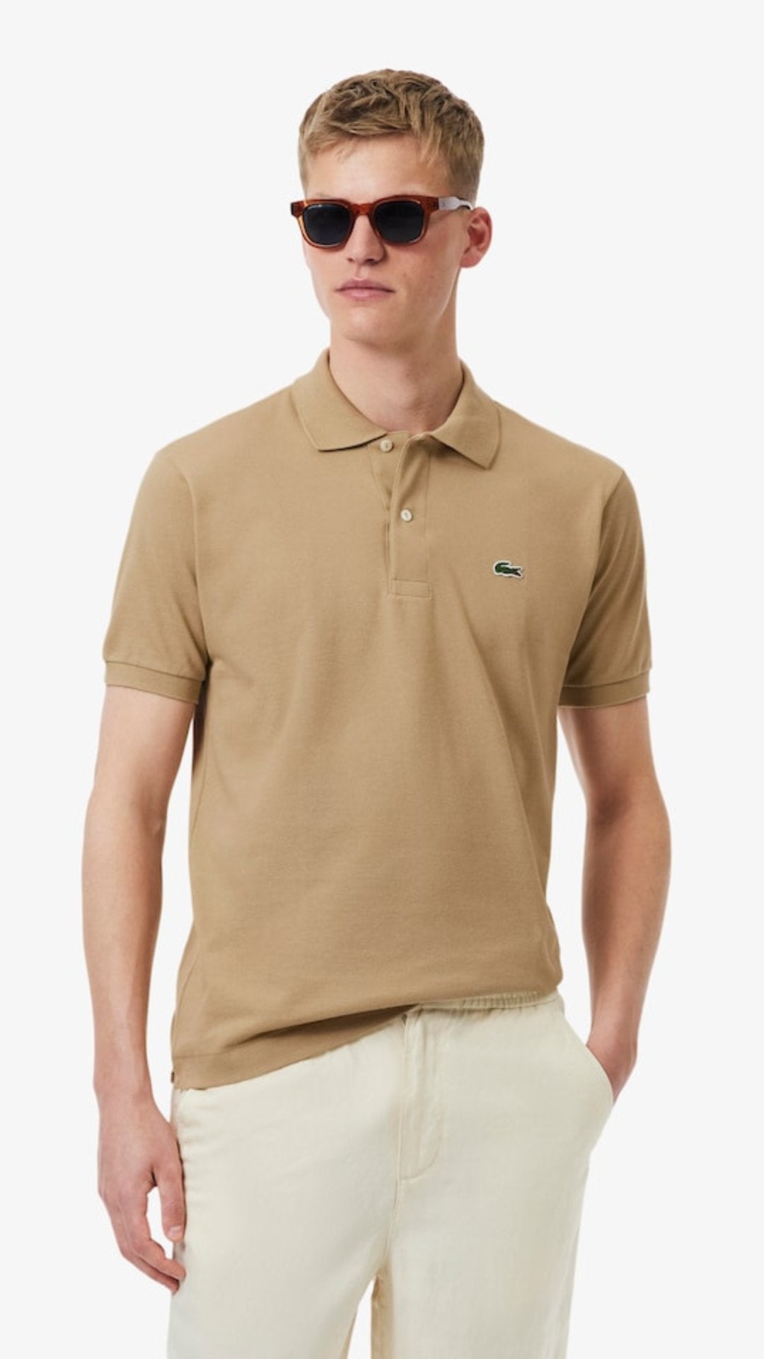 L-Essential Classic Polo Beige