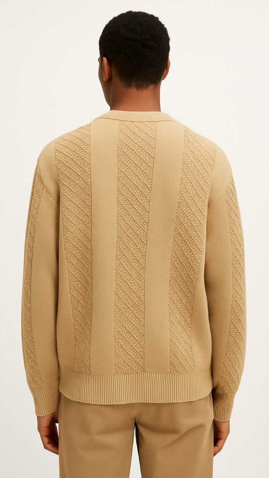ZM-Premium Knitted Sweater Beige