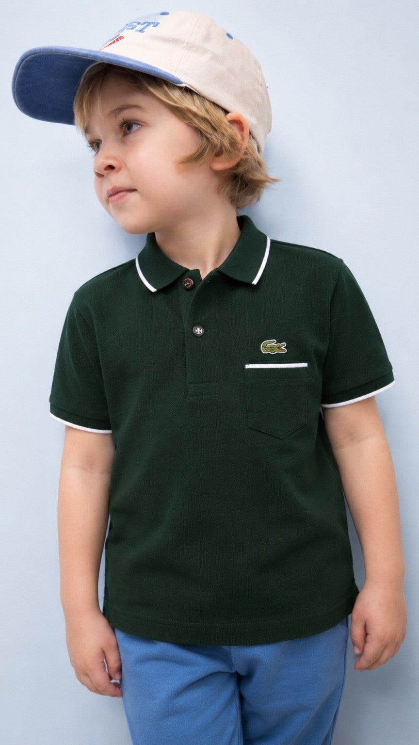 Kids Tip Green Classic Polo Shirt