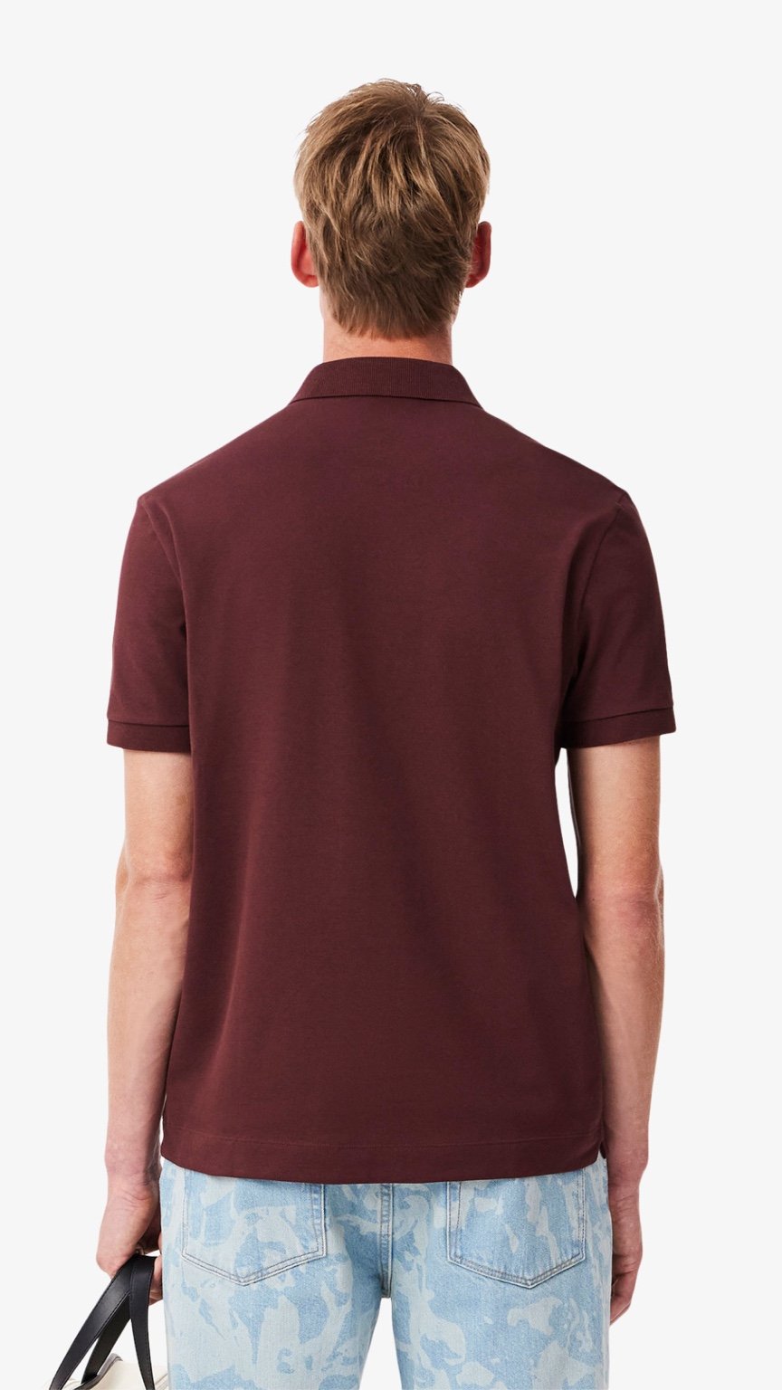 L-Essential Same Classic Polo Mahroon