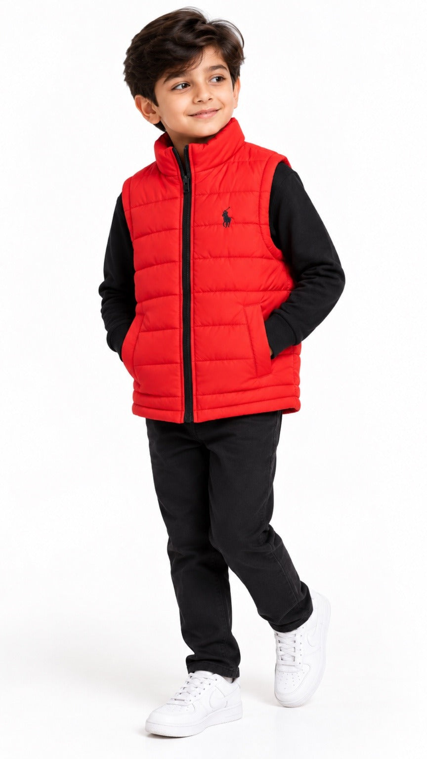 P-Essential Kids Gillet Red