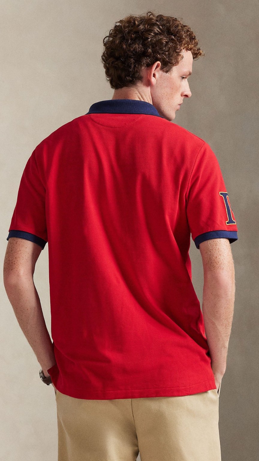 P-Polo Embroidery Shirt Red