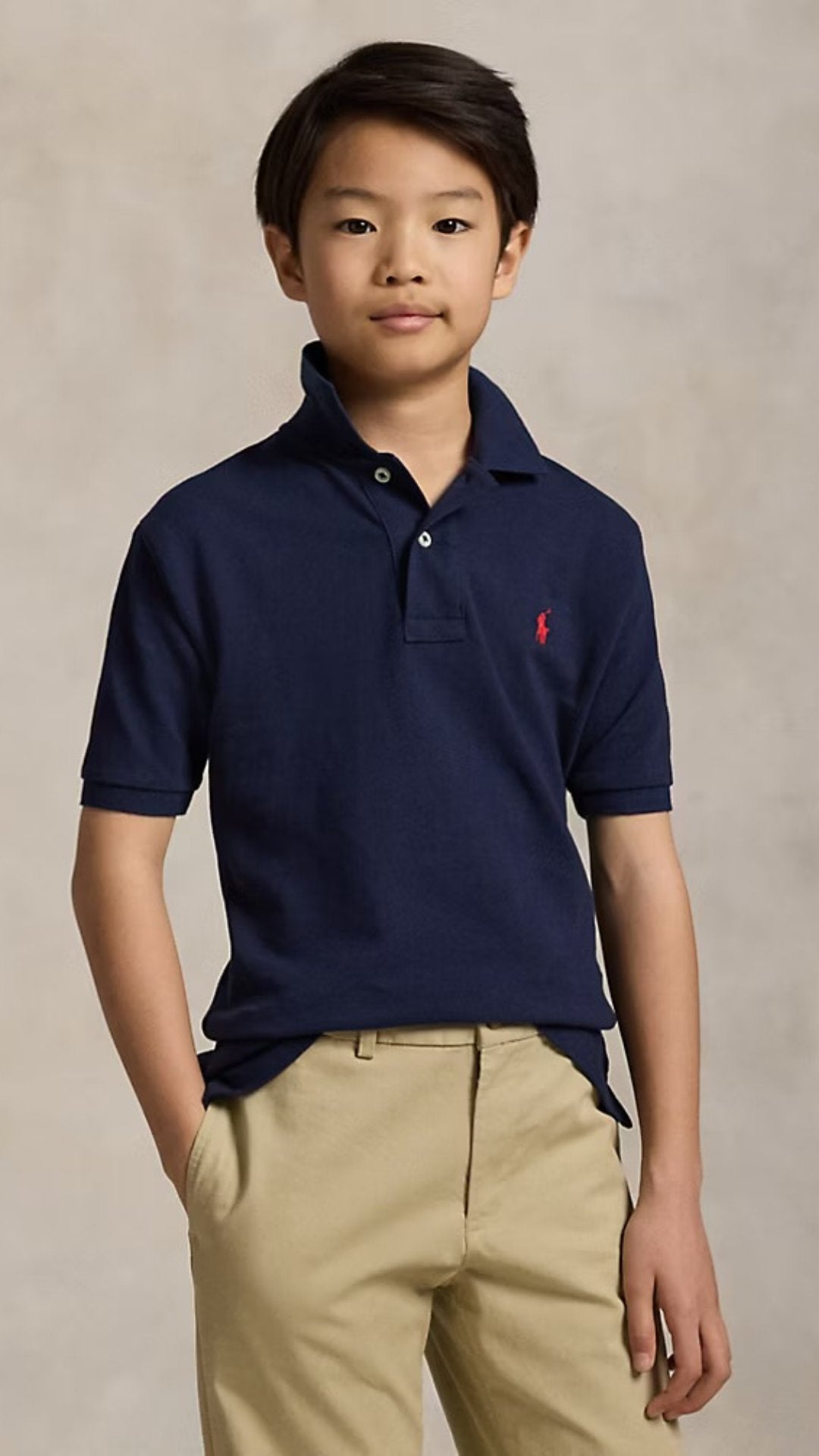 Kids Blue Classic Polo Shirt
