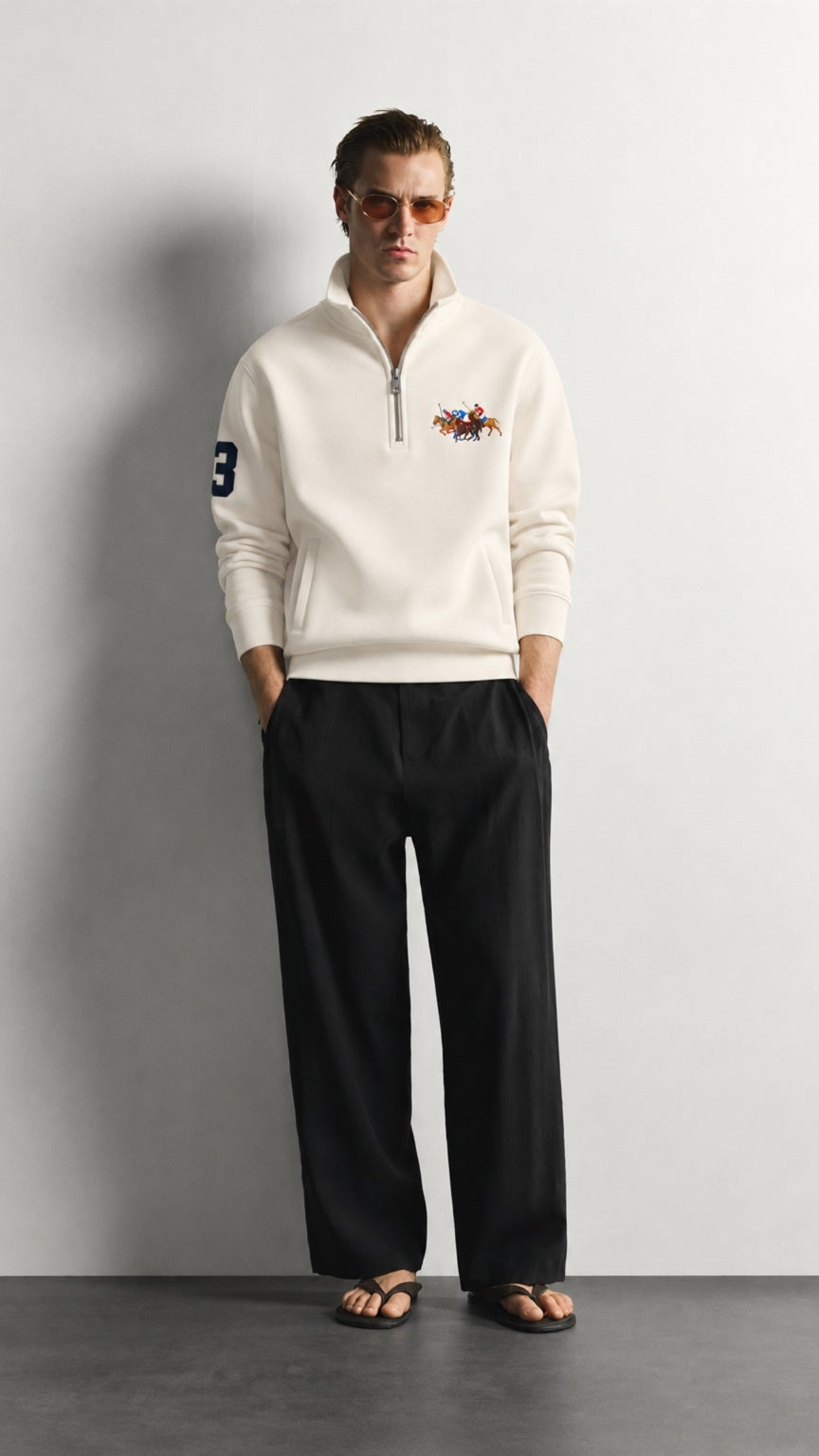 Triple-P Imp Quarter Zipper Off White