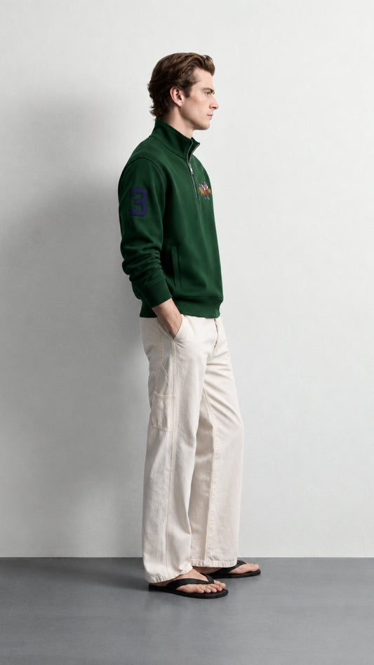 Triple-P Imp Quarter Zipper Green