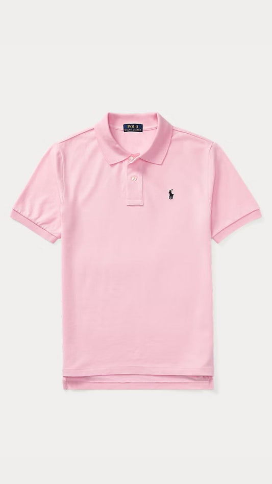 Kids Pink Classic Polo Shirt