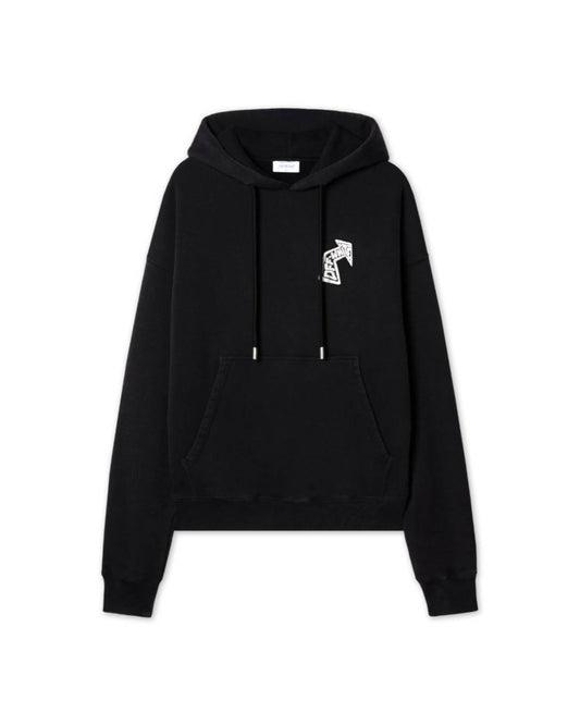 Off-W Sketch Hoodie Black