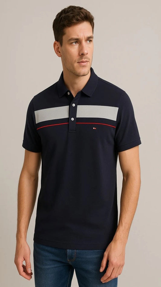 Th-Chest Panel Polo Navy