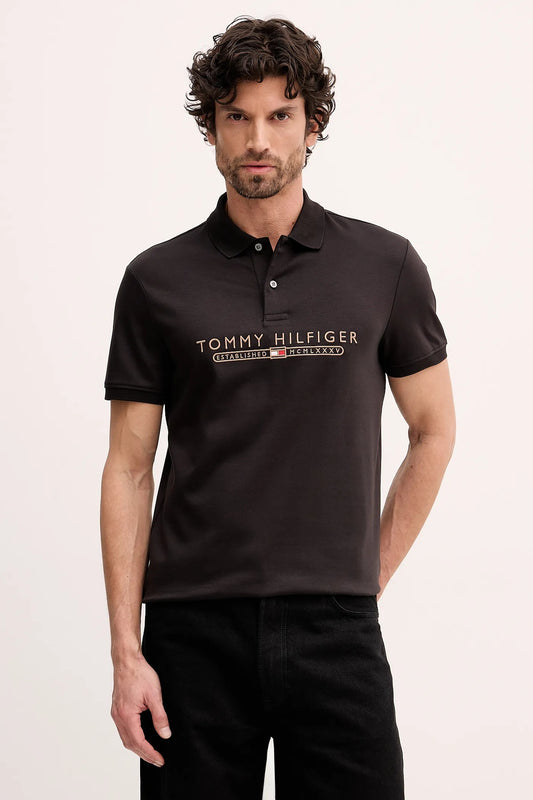 T Logo Polo – Black