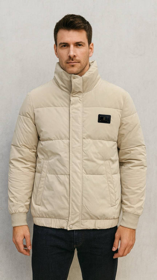 Giv-Beige Puffer Jacket