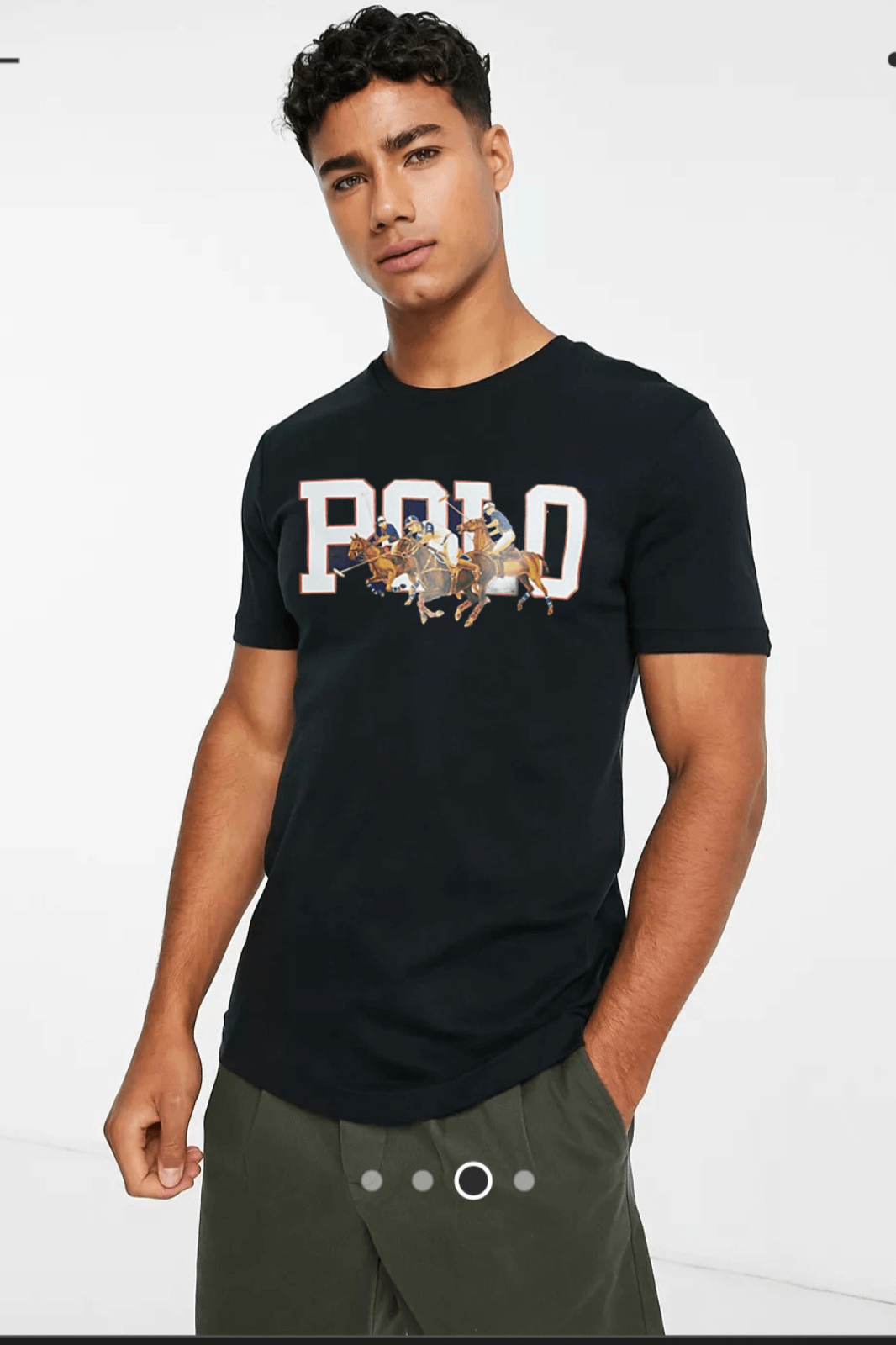 P-R Cotton Black T-Shirt 3-H