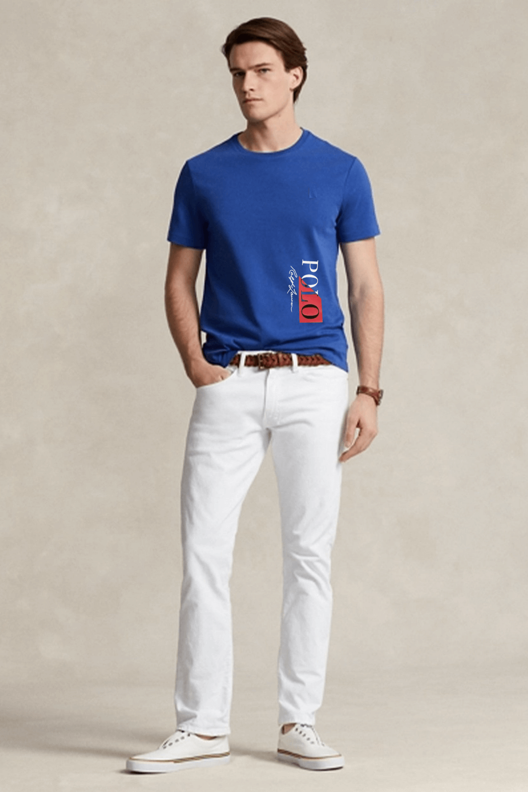 P-R Cotton R-Blue T-Shirt