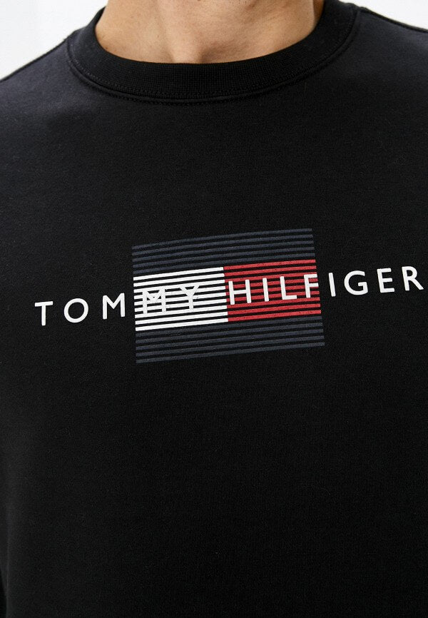 TH- FLAG EMB PREMIUM SWEATSHIRT BLACK