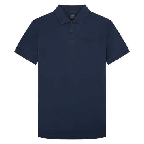 H-Premium Embosed Polo Navy