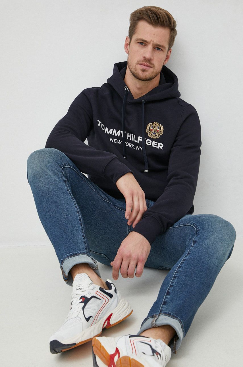 T-ESSENTIAL HOODIE NAVY BLUE