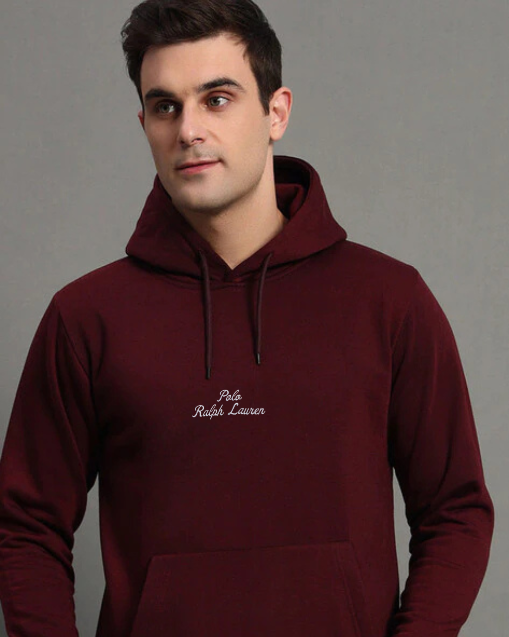 P-S-P EMBROIDERY HOODIE MAROON