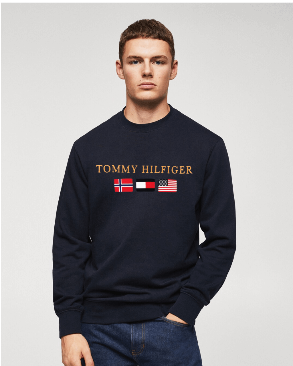 TH-EMB PREMIUM SWEATSHIRT BLUE