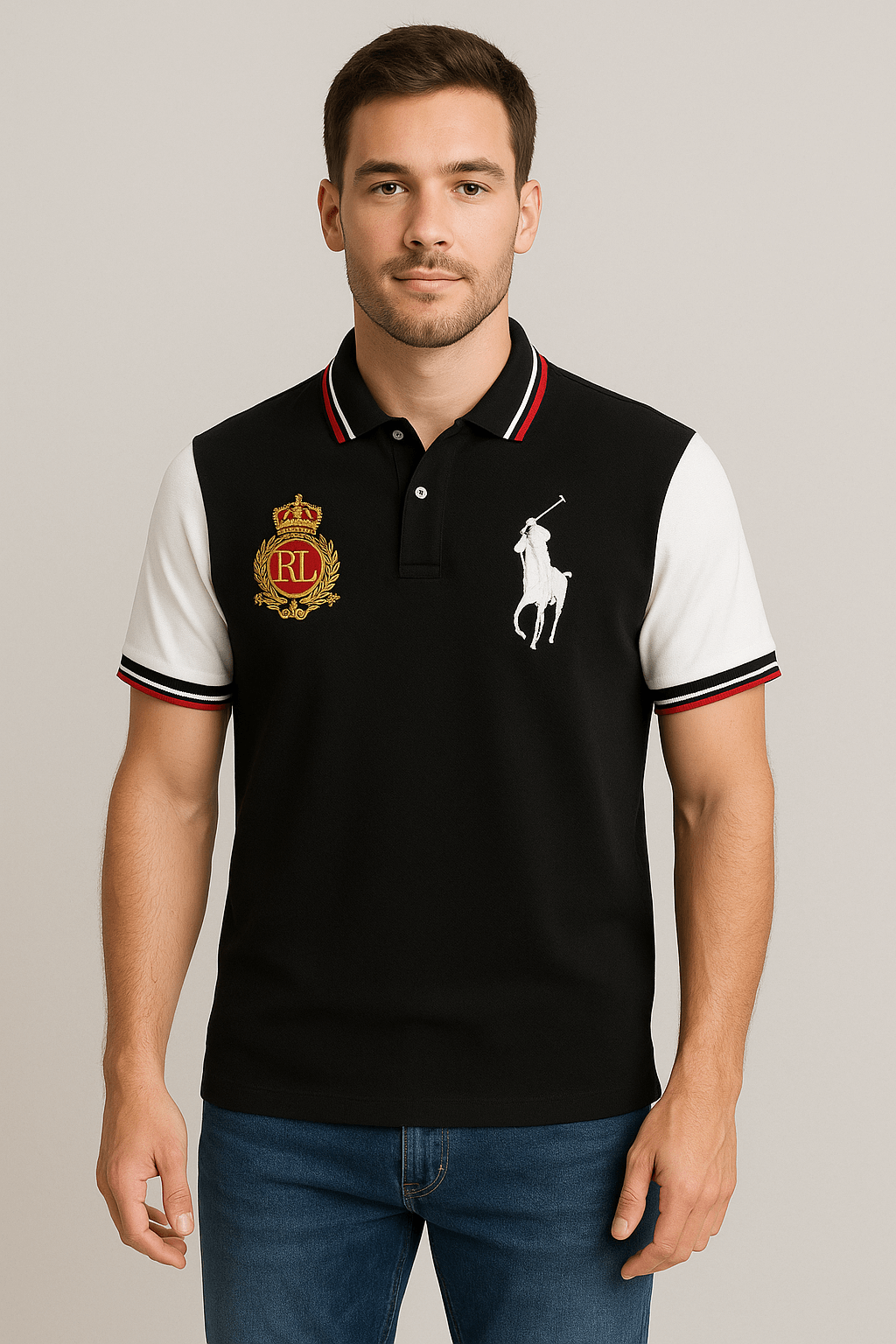 RL-ESSENTIAL POLO BLACK