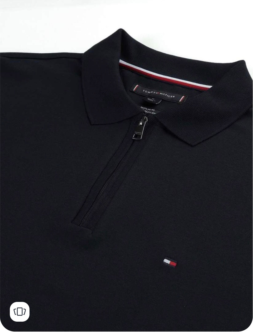 Thf-Premium Zipup Polo Jet Navy