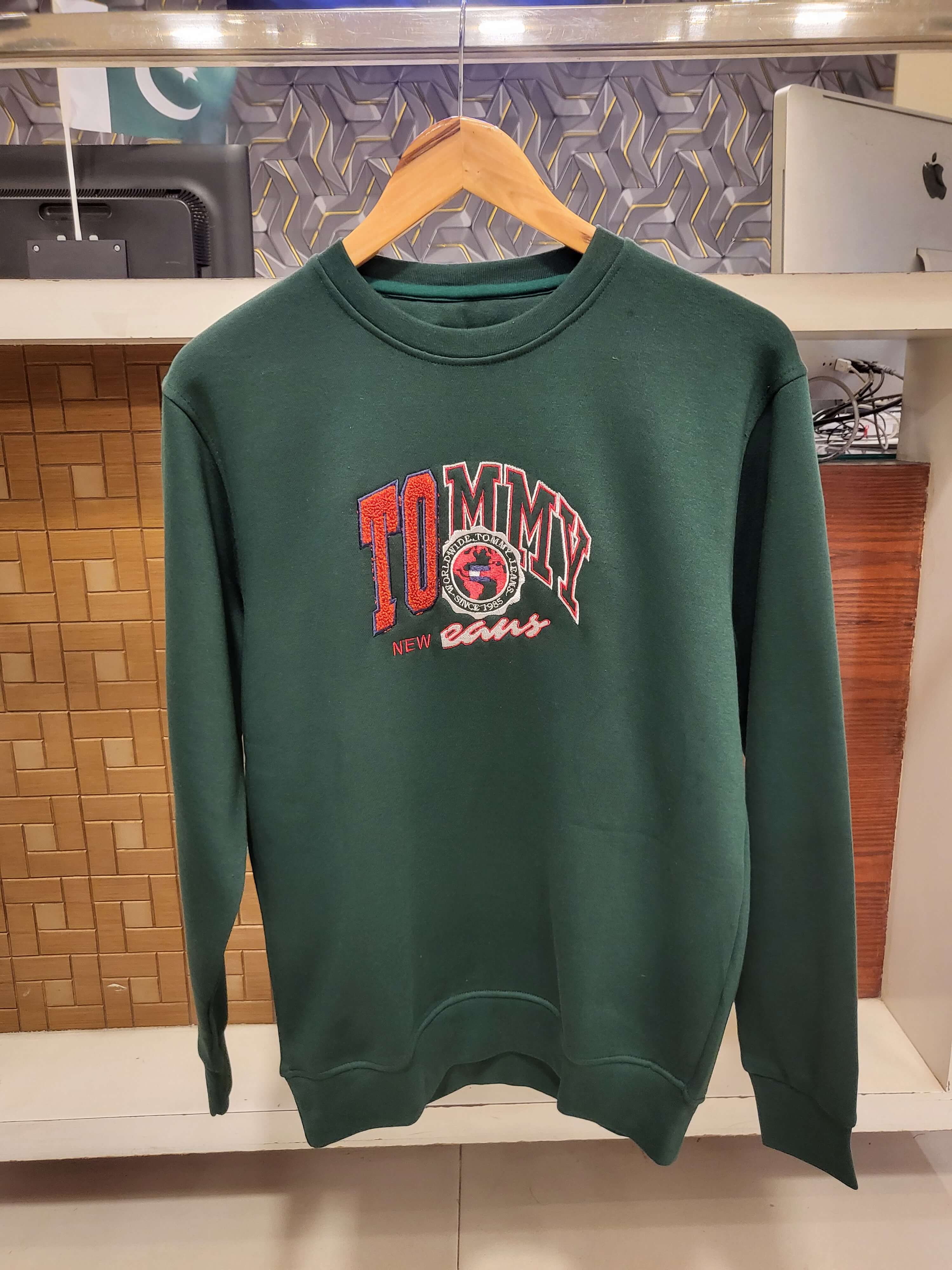 TH-Towel Emb Exclusive Sweatshirt(Green)