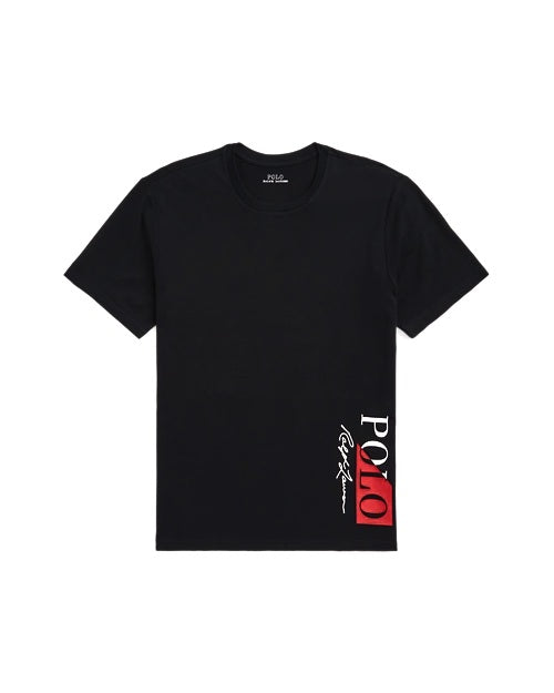 P-R Cotton Jet Black T-Shirt